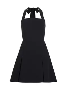 Мини-платье Acanthina с бретелькой на шее Chiara Boni La Petite Robe, цвет nero