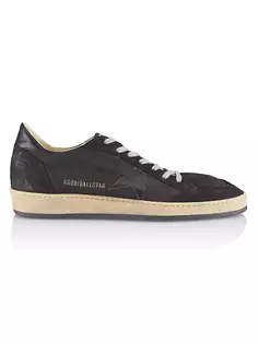 Кожаные низкие кеды Ballstar Golden Goose, черный