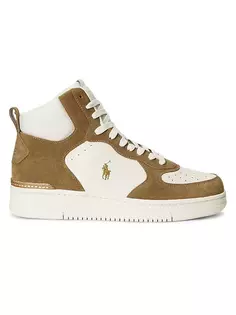 Высокие кеды Masters Mid Polo Ralph Lauren, цвет desert tan ecru