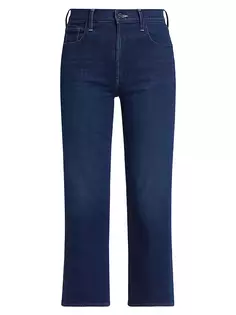 Эластичные джинсы до щиколотки Rambler с высокой посадкой Mother, цвет animal instinct