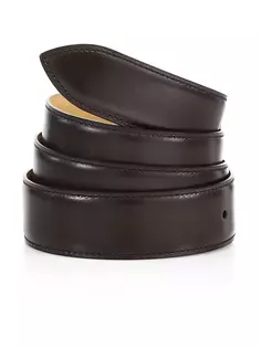 Кожаный ремень Ebene с патиной Corthay, цвет dark brown