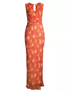 Платье макси с запахом Azalea и цветочным принтом Bec &amp; Bridge, цвет lumen floral