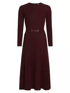 Платье-свитер миди Leith Cashmere Elie Tahari, цвет plum