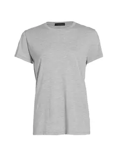 Свободная футболка с круглым вырезом Saks Fifth Avenue, цвет oyster