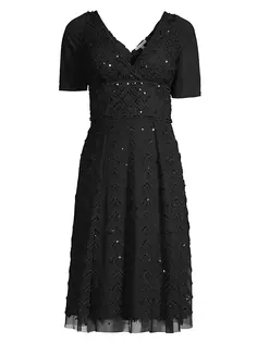 Платье Valentina с пайетками Frances Valentine, черный