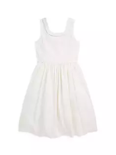 Платье без рукавов со швом принцессы для маленьких девочек и девочек Polo Ralph Lauren, цвет cream