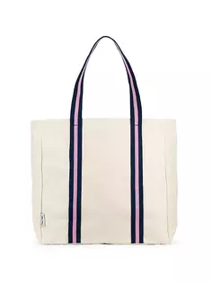 Холщовая пляжная сумка-тоут Hamptons Ame &amp; Lulu, цвет pink berry