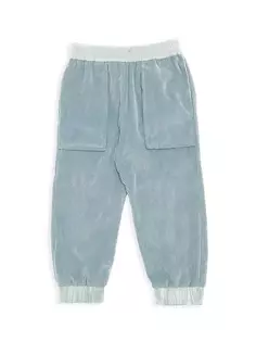 Вельветовые брюки Little Kid&apos;s Pantalone Moncler, синий