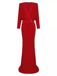 платье с длинными рукавами I&apos;m Her Man Zhivago, красный