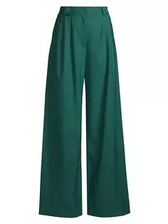 Широкие шерстяные брюки Simpatico Ginger &amp; Smart, цвет emerald