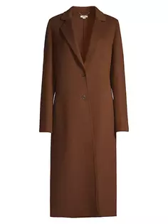 Длинное пальто из смесовой шерсти Jason Wu, цвет chestnut