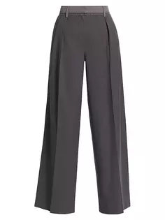 Двухцветные широкие брюки Remain Birger Christensen, цвет castlerock comb