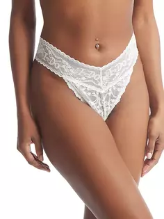 Свадебные стринги I Do с блестящим кружевом Hanky Panky, цвет light ivory