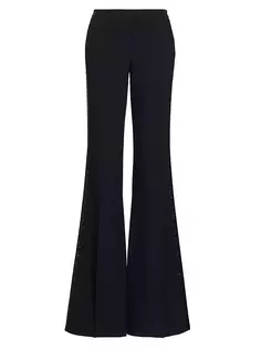 Расклешенные брюки-смокинг Haylee Michael Kors Collection, черный