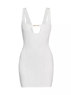 Мини-платье Sierra с логотипом Jacquemus, цвет off white