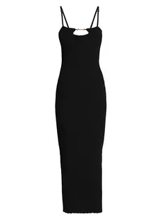 Платье макси Sierra Bretelles Jacquemus, черный