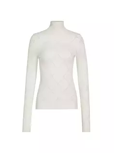 Водолазка Pointelle Diamonds Proenza Schouler White Label, цвет off white