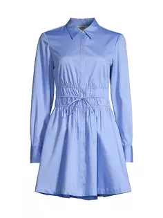 Платье-рубашка с присборенной талией Jason Wu, цвет oxford
