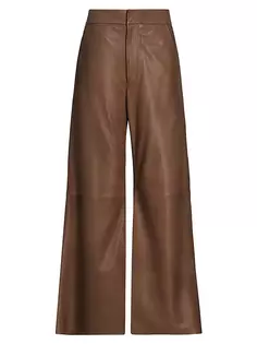 Кожаные брюки Beverly Bootcut Citizens Of Humanity, серо-коричневый