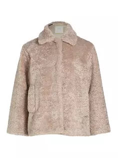 Монохромное пальто Giudy из искусственного меха Marella, цвет natural