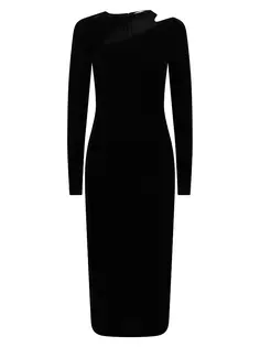 Платье-футляр Macey с вырезами Reiss, черный