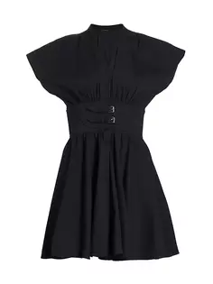 Мини-платье Luka с поясом Alexis, цвет noir