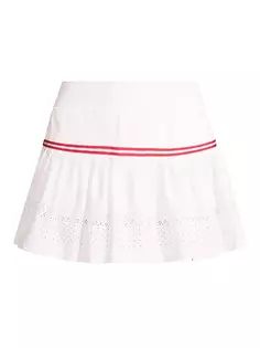 Плиссированная спортивная юбка L&apos;Etoile Sport, белый