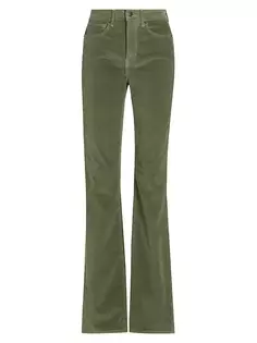 Вельветовые джинсы Cameron Boot-Cut Veronica Beard, цвет army green