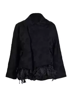 Многослойная куртка из жаккарда и атласа Comme Des Garçons Comme Des Garçons, черный