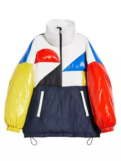 Куртка-парка Kate Phelan с цветными блоками Weekend Max Mara, белый