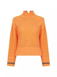 Вафельный свитер из смесовой шерсти Marigold Knitss, абрикос