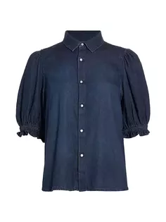 Джинсовая рубашка Honey с пышными рукавами Ba&amp;Sh, цвет blue jeans Ba&Sh