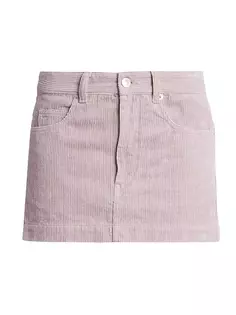 Вельветовая мини-юбка Rania Isabel Marant Étoile, цвет lilac