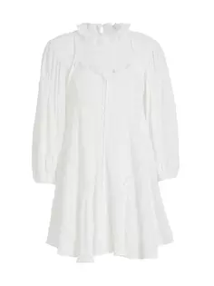 Мини-платье Isma со сборками и оборками Isabel Marant Étoile, белый