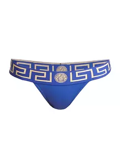 Стринги Greca Border Versace, синий