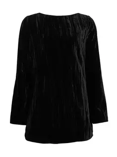 Бархатное мини-платье Alava Loulou Studio, черный