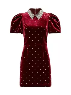 Мини-платье Vanessa с декором Rebecca Vallance, цвет wine