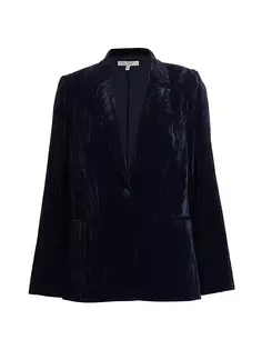 Бархатный вельветовый пиджак Goodwin Wayf, темно-синий