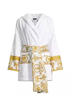 Халат с запахом Barocco Versace, цвет bianco