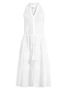 Хлопковое платье-рубашка без рукавов Tracy Change Of Scenery, белый