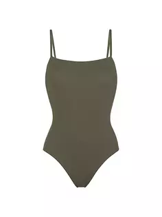 Сплошной купальник Aquarelle Eres, цвет olive noire