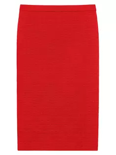 Длинная юбка из жаккарда 4G Givenchy, цвет vermillon