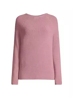 Шерстяной свитер с круглым вырезом Max Mara Leisure, розовый