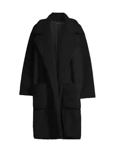 Легкое пальто из букле Natori, черный