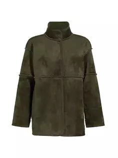 Куртка Albany из искусственной замши из шерпы Velvet By Graham &amp; Spencer, цвет army