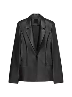 Кожаная куртка-кейп Givenchy, черный