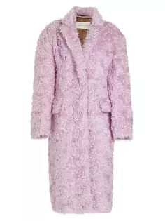 Пальто Redys Fuzzy из мохера и хлопка Dries Van Noten, цвет lilac