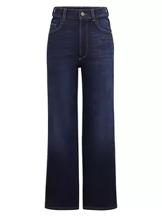 Джинсы Hepburn с широкими штанинами в винтажном стиле Dl1961 Premium Denim, цвет mediterranean