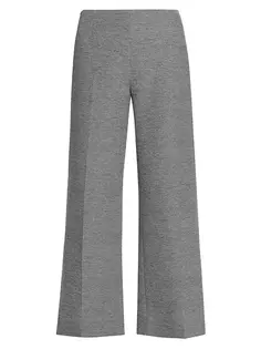 Вязаные широкие брюки Toteme, серый