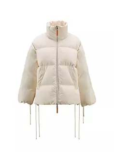 Moncler 1952 Raimi Стеганый пуховик из парусины с покрытием Moncler, белый